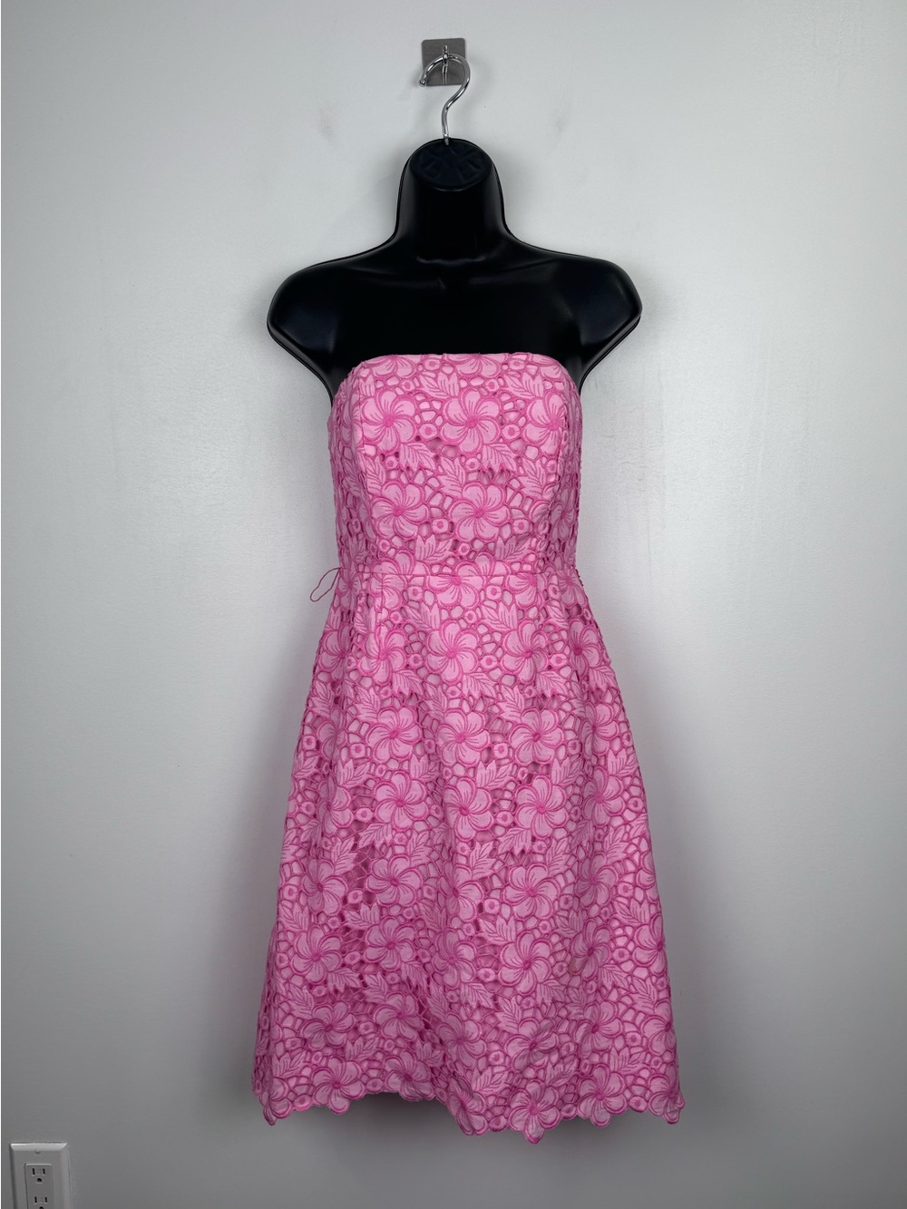 VTG Lily Pulitzer Women Strapless Pink Dress Size 2